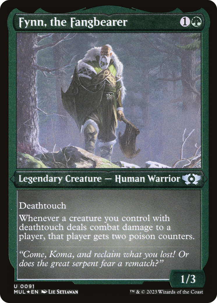 Fynn, the Fangbearer (Foil Etched) [Multiverse Legends] | Gamers Paradise