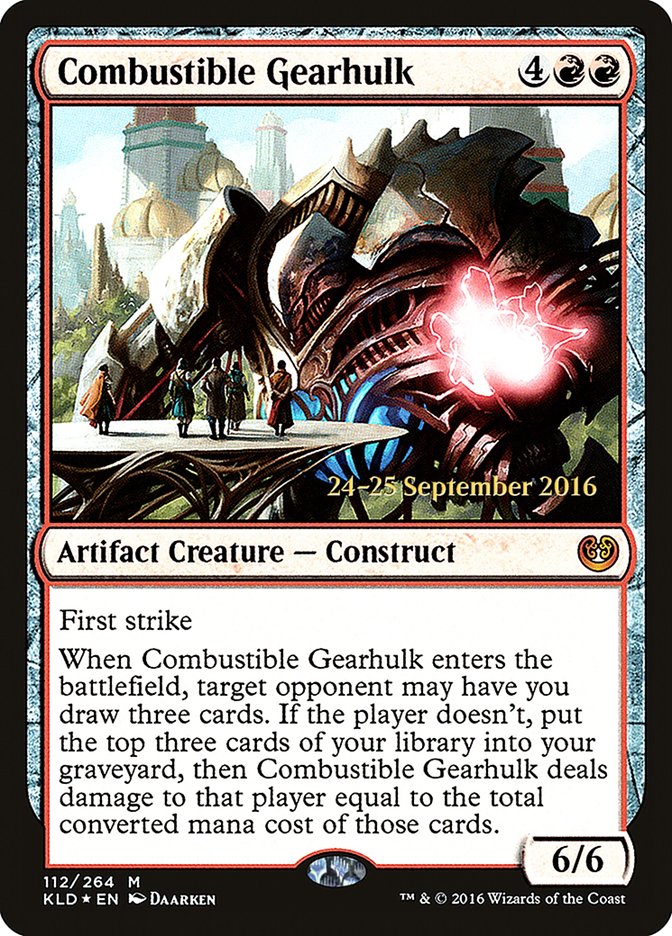 Combustible Gearhulk [Kaladesh Prerelease Promos] | Gamers Paradise
