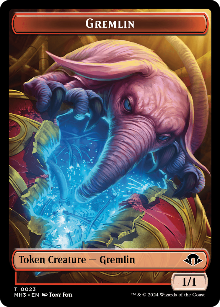 Gremlin (Ripple Foil) // Copy Double-Sided Token [Modern Horizons 3 Tokens] | Gamers Paradise