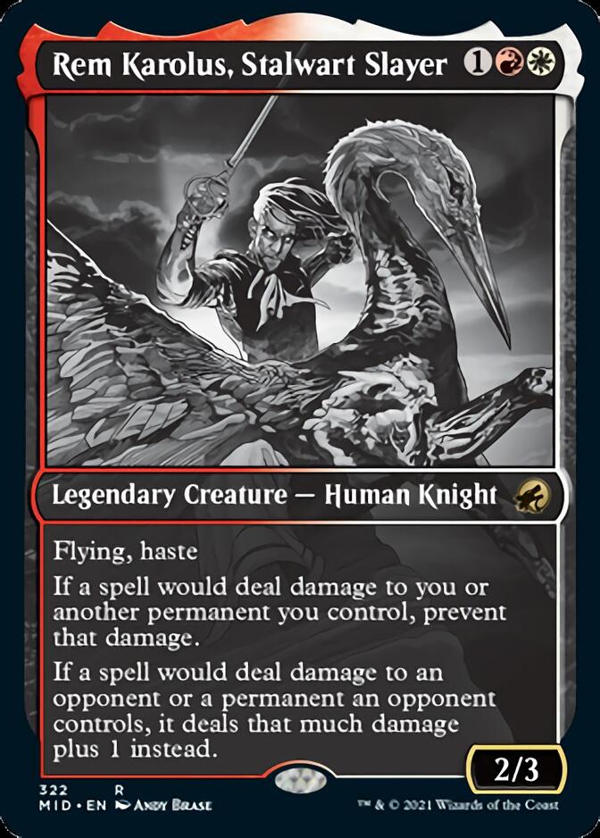 Rem Karolus, Stalwart Slayer (Showcase Eternal Night) [Innistrad: Midnight Hunt] | Gamers Paradise