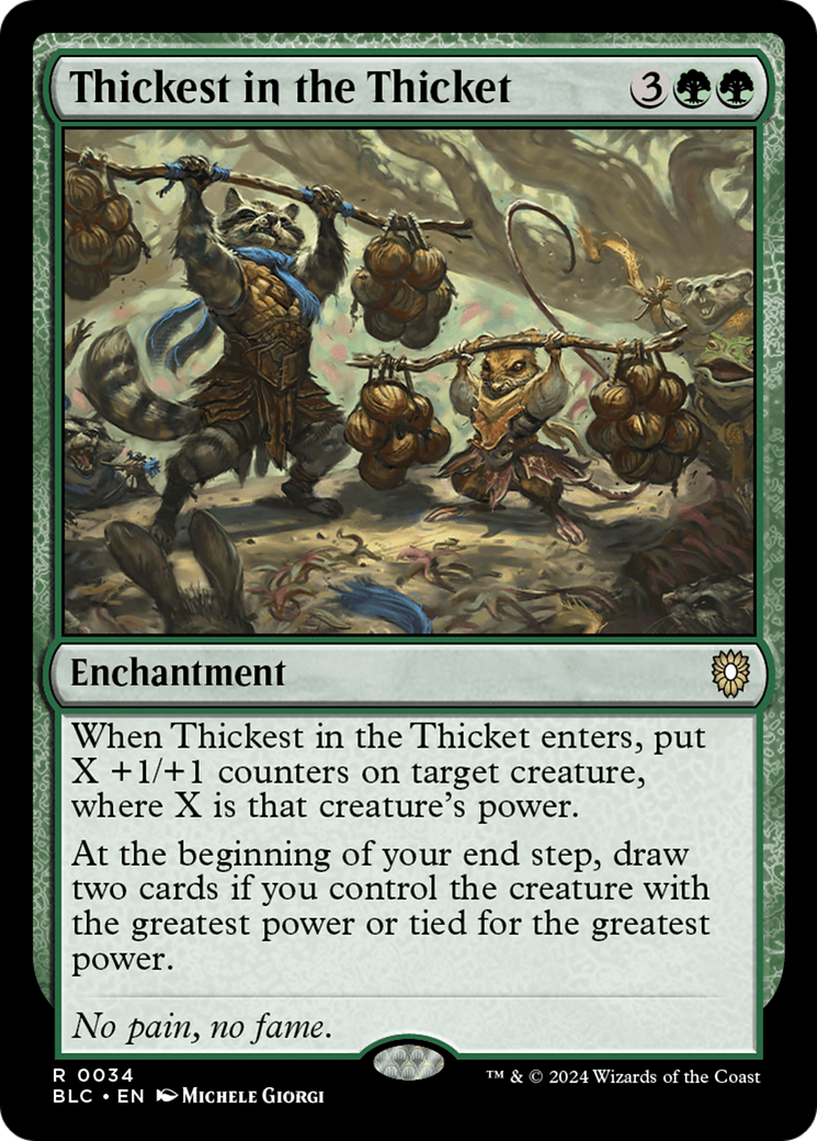 Thickest in the Thicket [Bloomburrow Commander] | Gamers Paradise