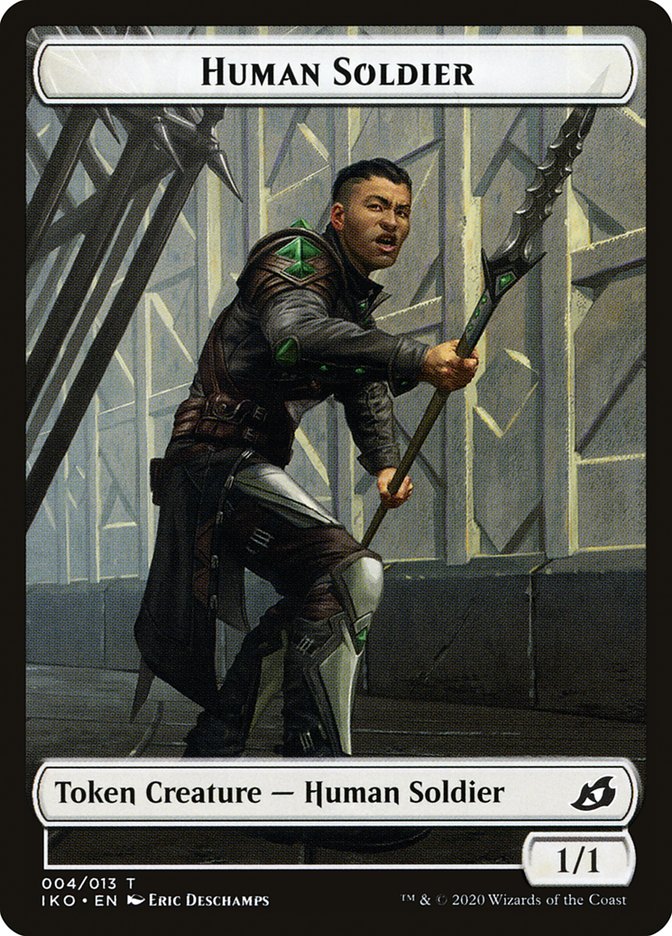 Beast // Human Soldier (004) Double-Sided Token [Ikoria: Lair of Behemoths Tokens] | Gamers Paradise