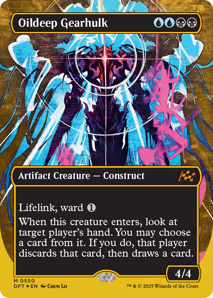 Oildeep Gearhulk (Borderless) (First-Place Foil) [Aetherdrift] | Gamers Paradise