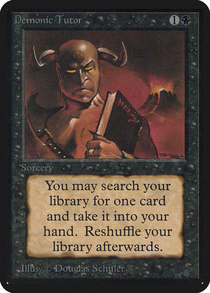 Demonic Tutor [Alpha Edition] | Gamers Paradise