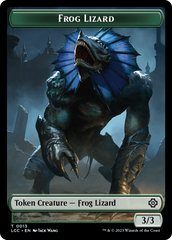 Frog Lizard // Merfolk (0003) Double-Sided Token [The Lost Caverns of Ixalan Commander Tokens] | Gamers Paradise