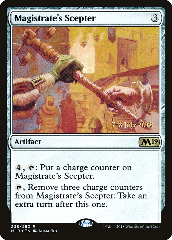 Magistrate's Scepter [Core Set 2019 Prerelease Promos] | Gamers Paradise