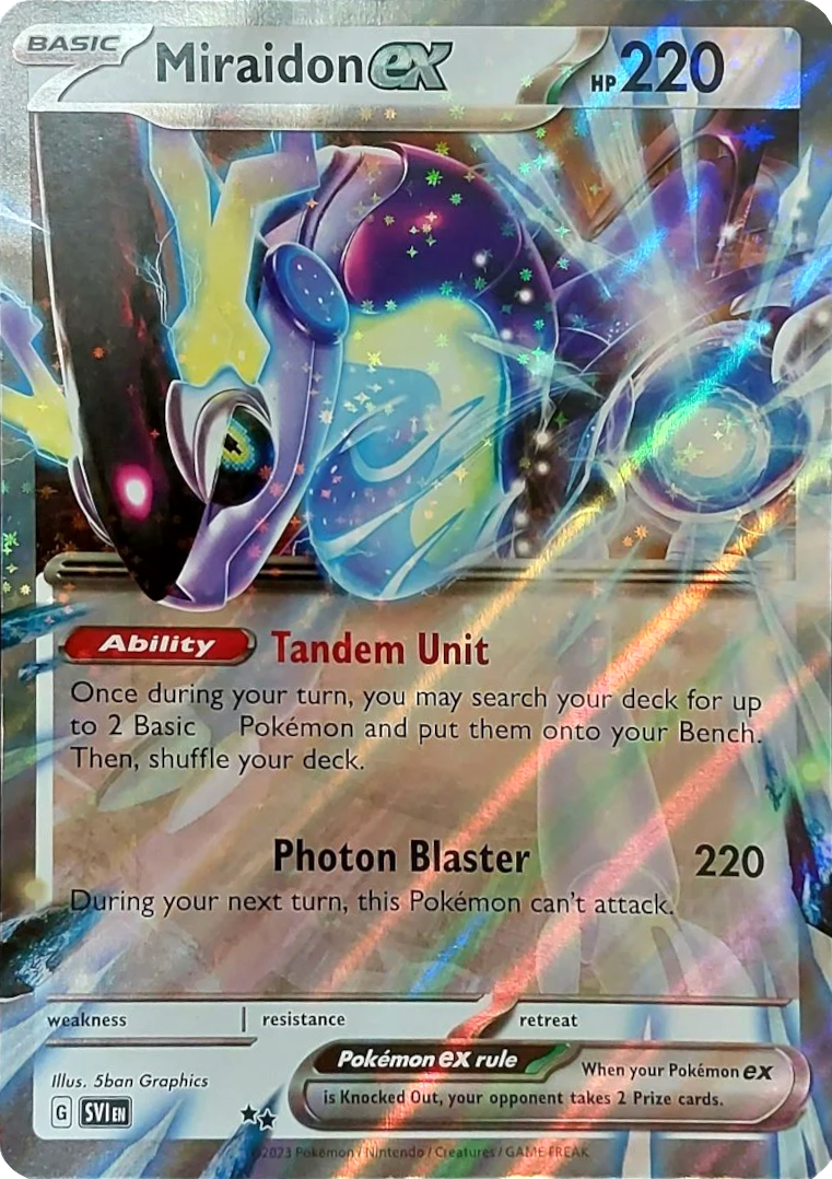 Miraidon ex (Unnumbered) (Jumbo Card) [Scarlet & Violet: Base Set] | Gamers Paradise