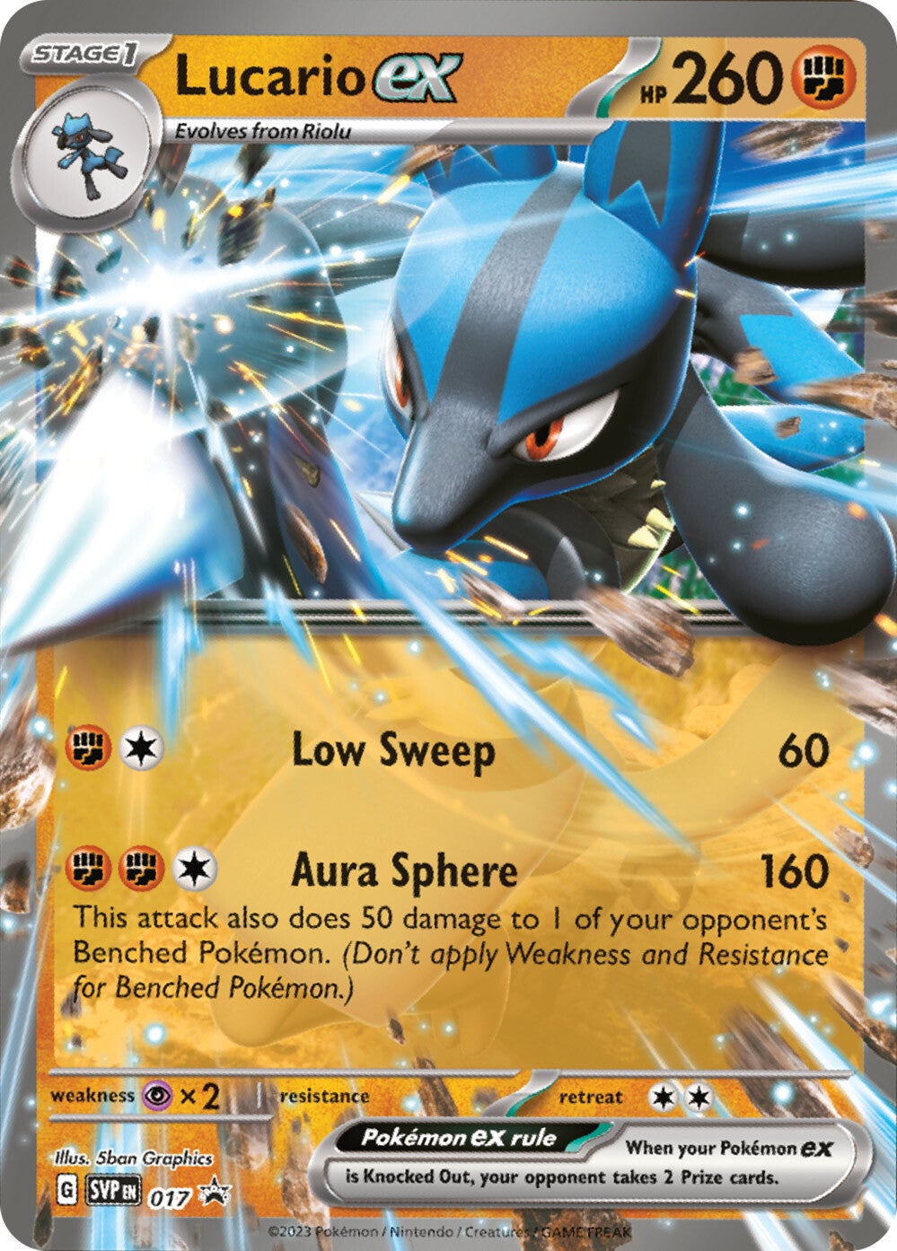 Lucario ex (017) [Scarlet & Violet: Black Star Promos] | Gamers Paradise