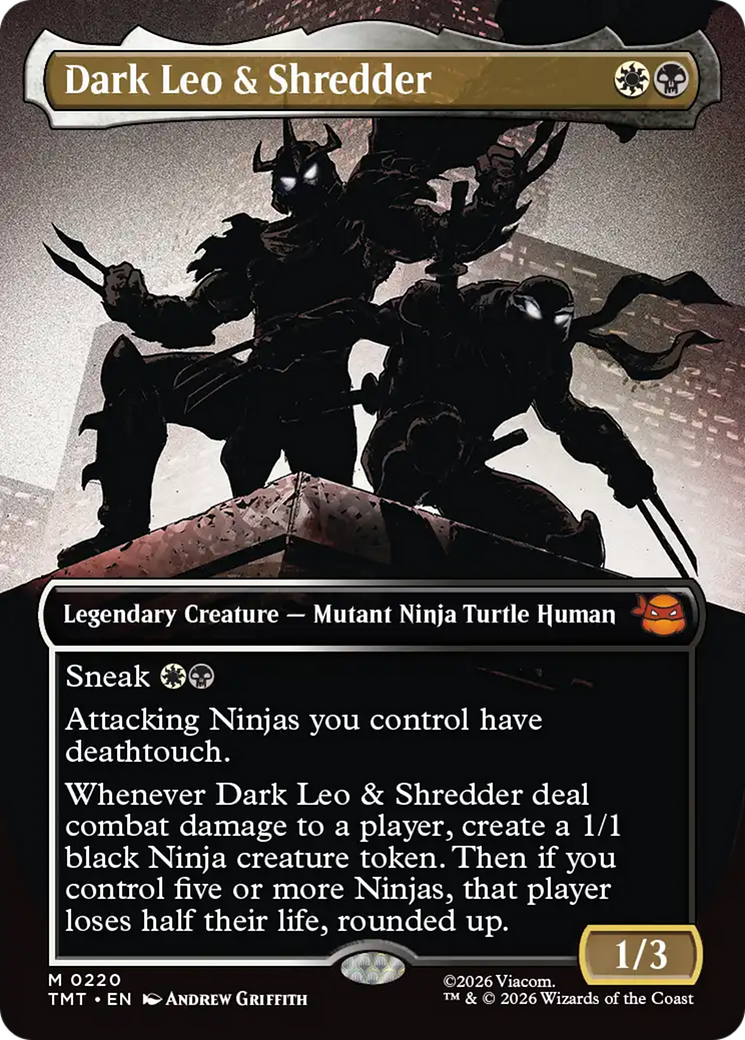 Dark Leo & Shredder (Borderless) [Teenage Mutant Ninja Turtles] | Gamers Paradise