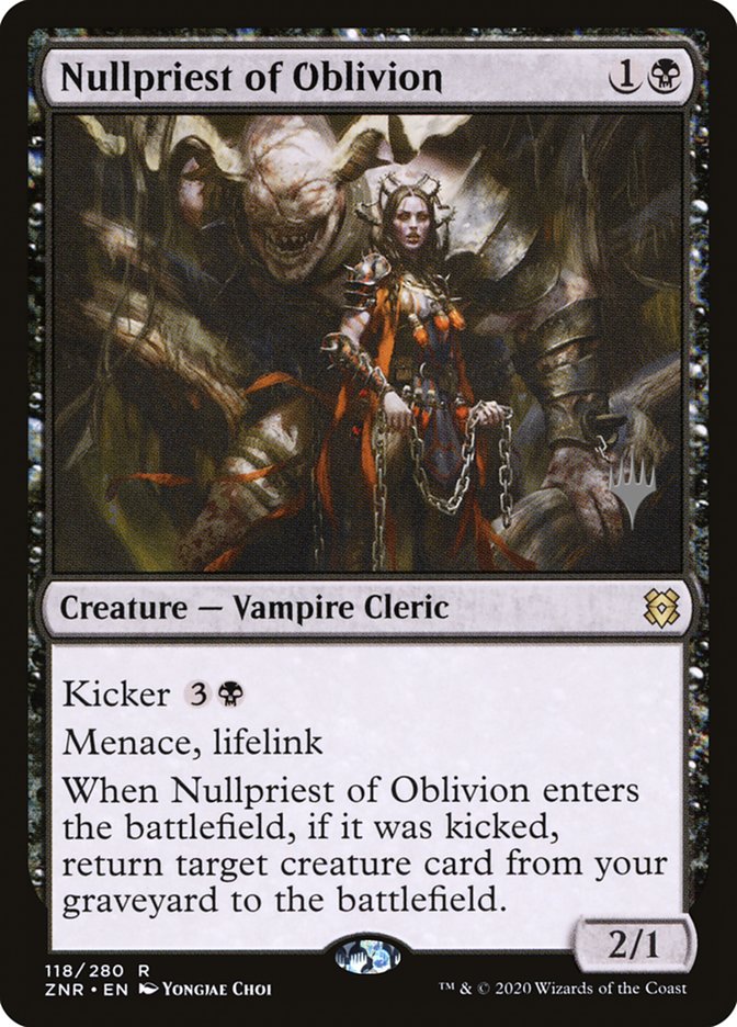 Nullpriest of Oblivion (Promo Pack) [Zendikar Rising Promos] | Gamers Paradise