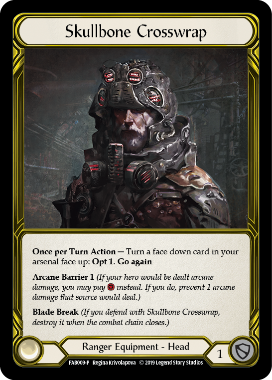 Skullbone Crosswrap [FAB009-P] (Promo)  1st Edition Cold Foil - Golden | Gamers Paradise