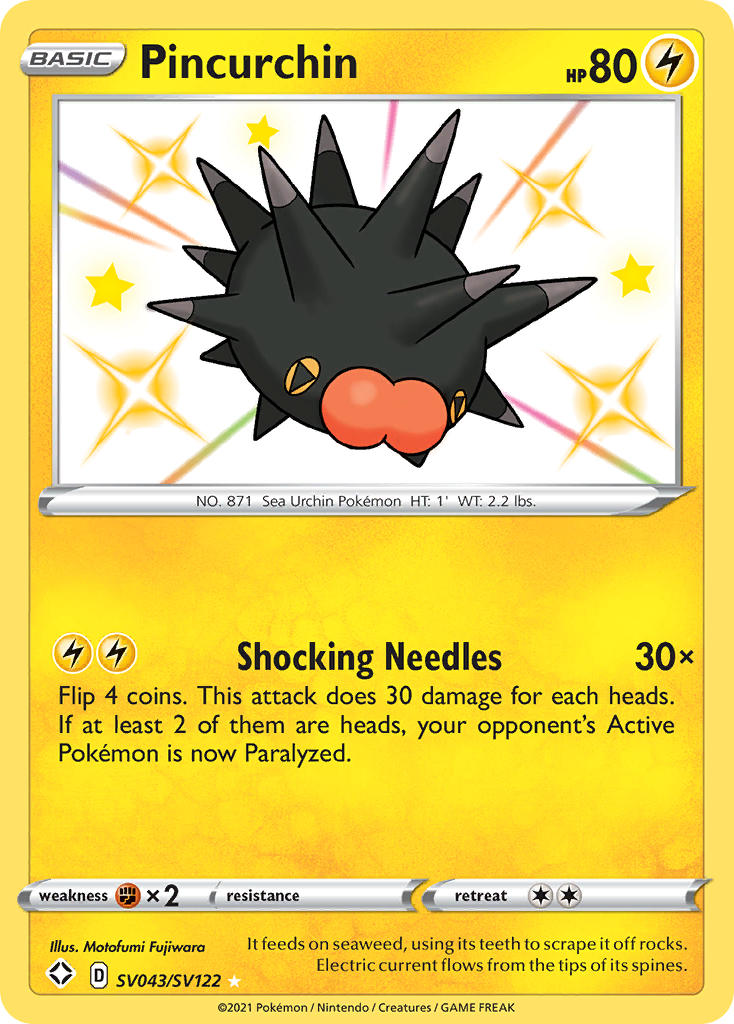 Pincurchin (SV043/SV122) [Sword & Shield: Shining Fates] | Gamers Paradise