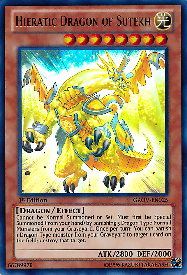 Hieratic Dragon of Sutekh [GAOV-EN025] Ultra Rare | Gamers Paradise