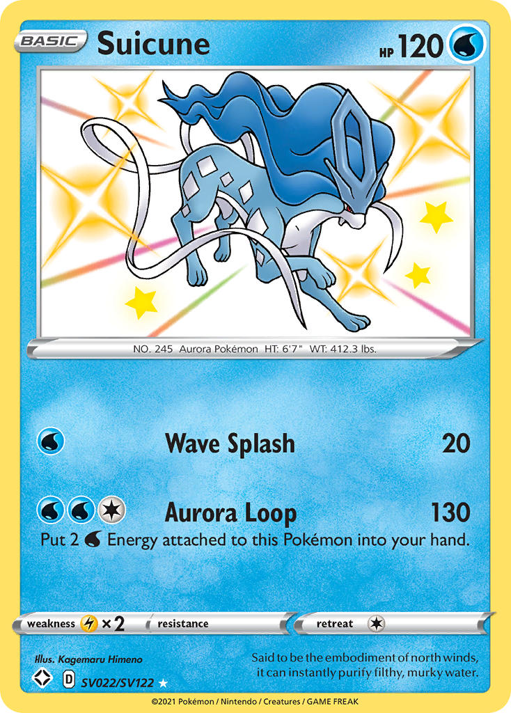 Suicune (SV022/SV122) [Sword & Shield: Shining Fates] | Gamers Paradise