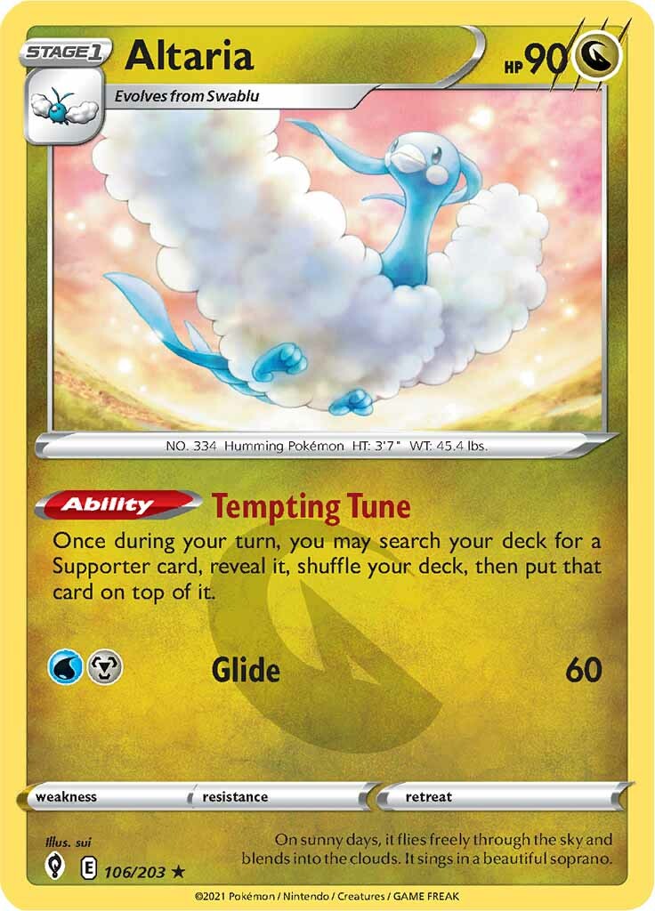 Altaria (106/203) [Sword & Shield: Evolving Skies] | Gamers Paradise