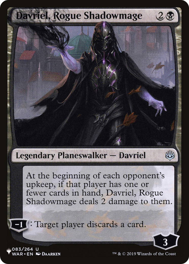 Davriel, Rogue Shadowmage [The List] | Gamers Paradise