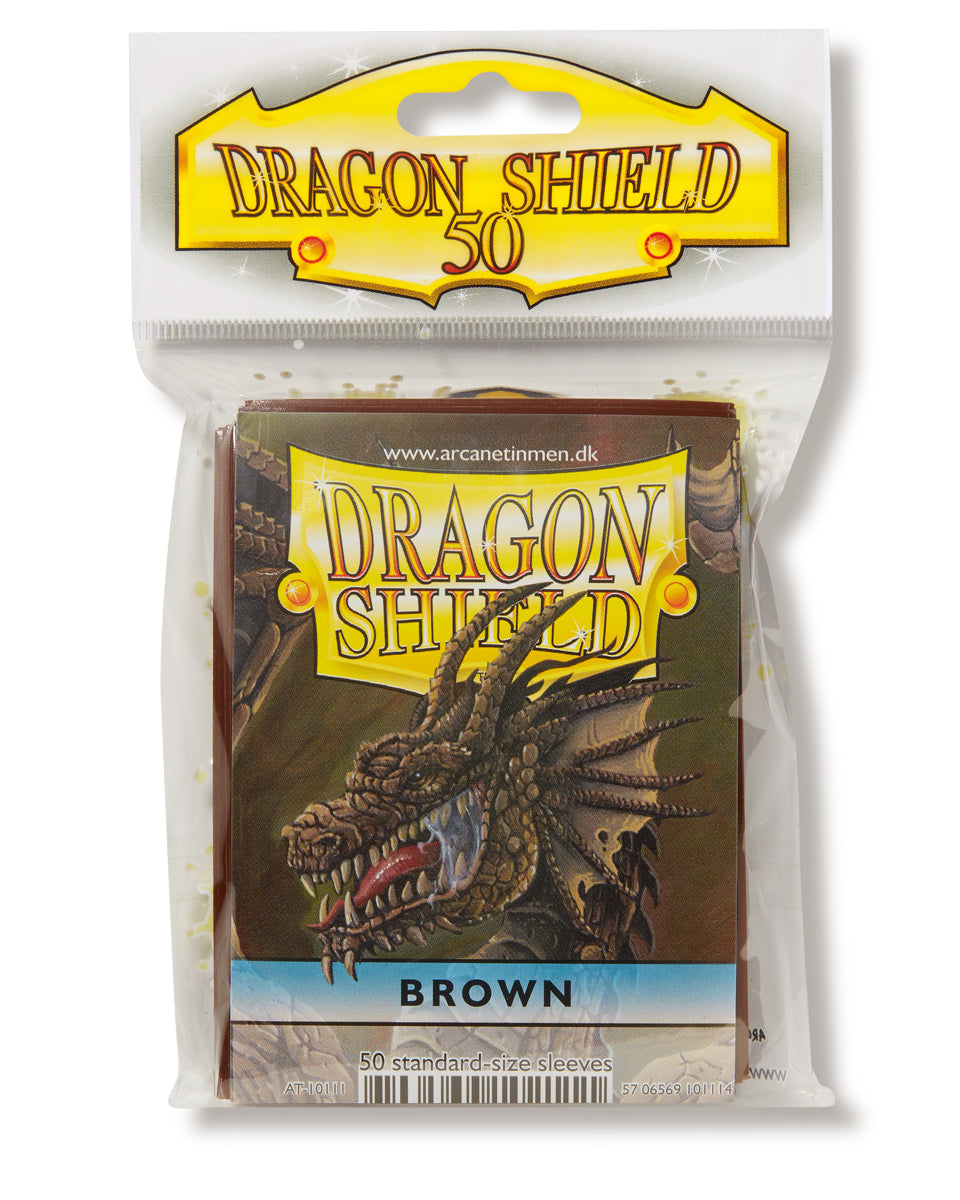 Dragon Shield: Standard 50ct Sleeves - Brown (Classic) | Gamers Paradise