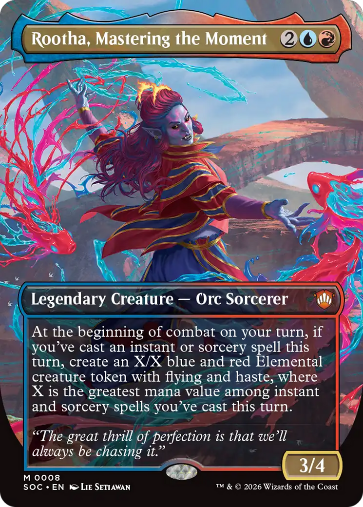 Rootha, Mastering the Moment (Borderless) [Secrets of Strixhaven Commander] | Gamers Paradise