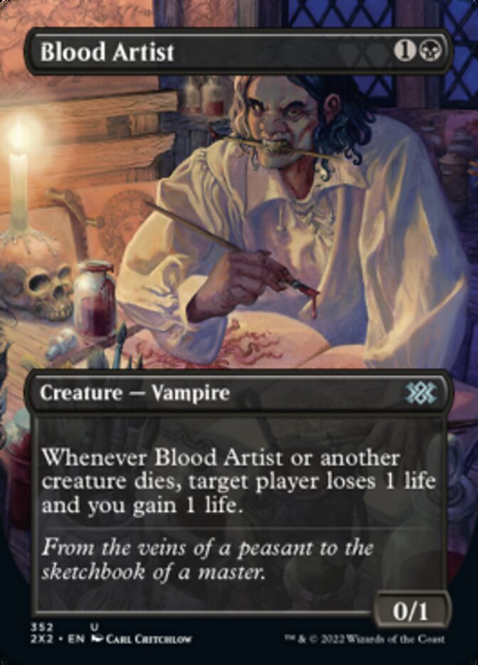 Blood Artist (Borderless Alternate Art) [Double Masters 2022] | Gamers Paradise