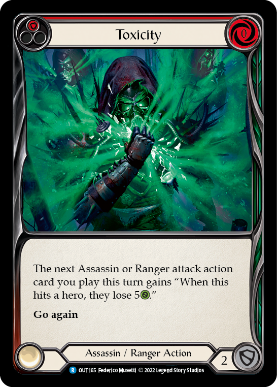 Toxicity (Red) [OUT165] (Outsiders)  Rainbow Foil | Gamers Paradise