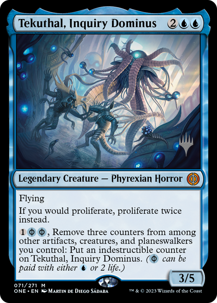 Tekuthal, Inquiry Dominus (Promo Pack) [Phyrexia: All Will Be One Promos] | Gamers Paradise