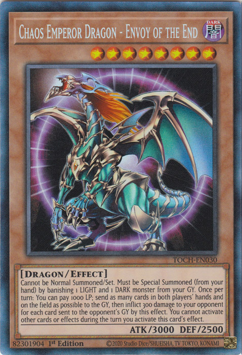 Chaos Emperor Dragon - Envoy of the End [TOCH-EN030] Collector's Rare | Gamers Paradise