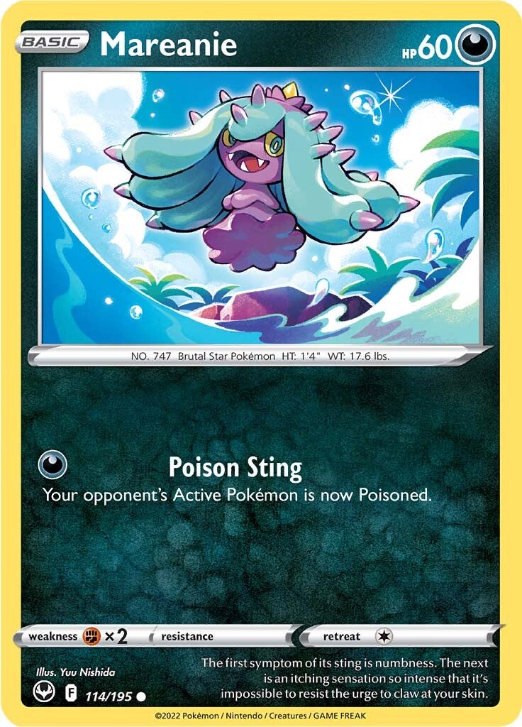 Mareanie (114/195) [Sword & Shield: Silver Tempest] | Gamers Paradise