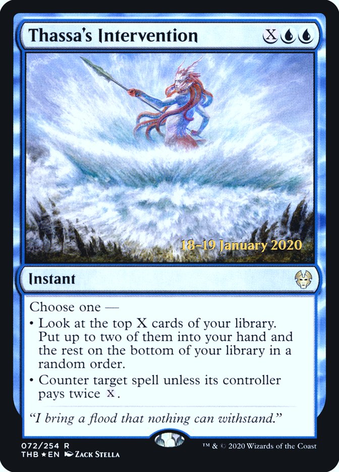 Thassa's Intervention [Theros Beyond Death Prerelease Promos] | Gamers Paradise