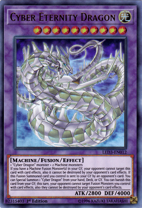 Cyber Eternity Dragon [LED3-EN012] Ultra Rare | Gamers Paradise