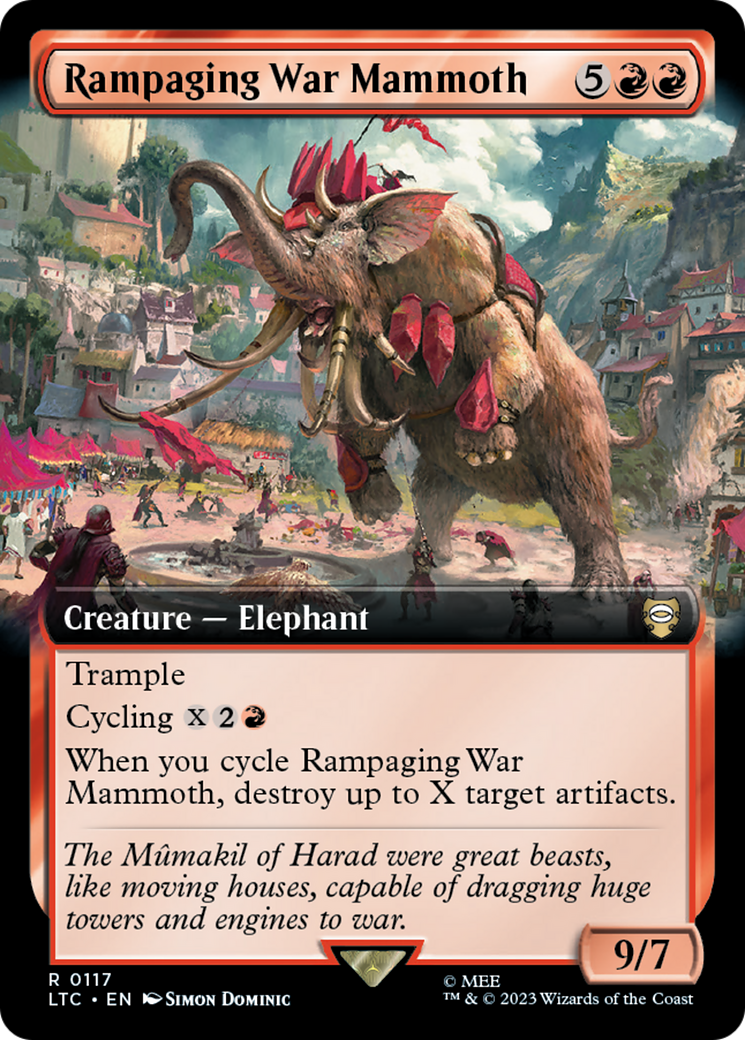 Rampaging War Mammoth (Extended Art) [The Lord of the Rings: Tales of Middle-Earth Commander] | Gamers Paradise