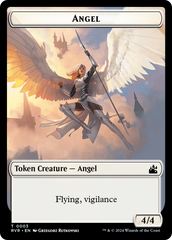 Saproling // Angel (0003) Double-Sided Token [Ravnica Remastered Tokens] | Gamers Paradise