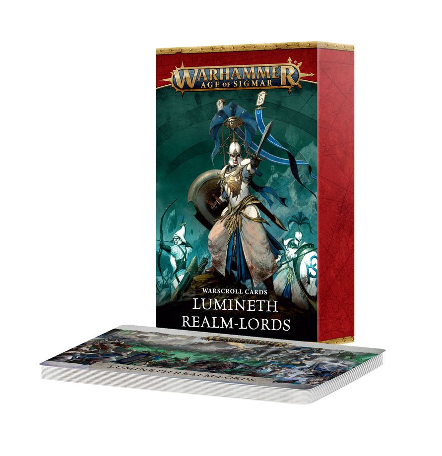Warhammer Age of Sigmar -Warscroll Cards: Lumineth Realm-lords (PREORDER) | Gamers Paradise