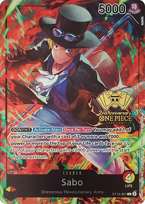 Sabo (2nd Anniversary Tournament) [One Piece Promotion Cards] | Gamers Paradise