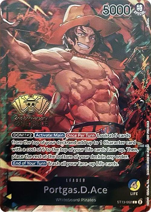 Portgas.D.Ace (2nd Anniversary Tournament) [One Piece Promotion Cards] | Gamers Paradise