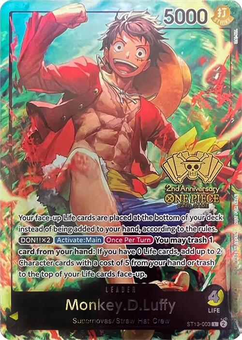 Monkey.D.Luffy (2nd Anniversary Tournament) [One Piece Promotion Cards] | Gamers Paradise