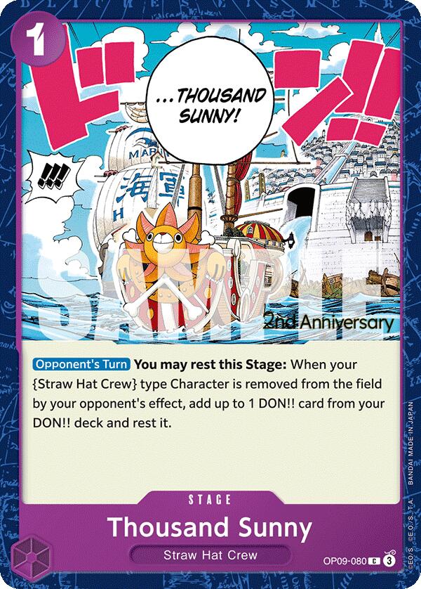 Thousand Sunny [Emperors in the New World: 2nd Anniversary Tournament Cards] | Gamers Paradise