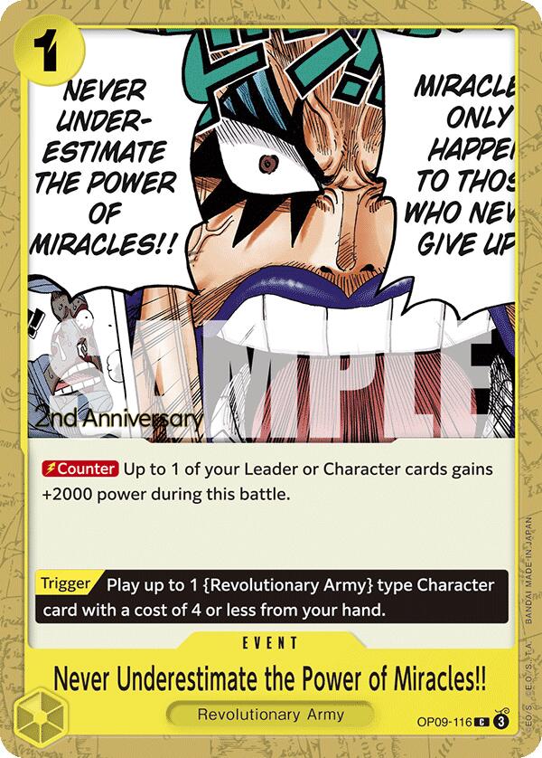 Never Underestimate the Power of Miracles!! [Emperors in the New World: 2nd Anniversary Tournament Cards] | Gamers Paradise