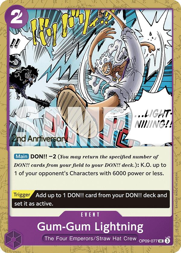 Gum-Gum Lightning [Emperors in the New World: 2nd Anniversary Tournament Cards] | Gamers Paradise