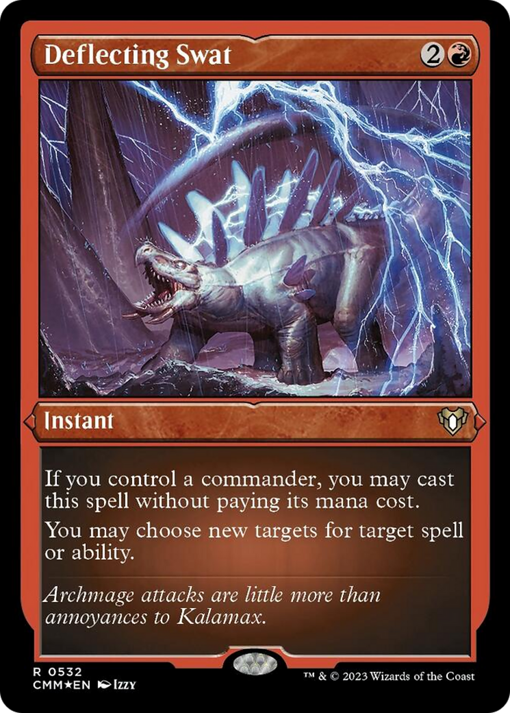 Deflecting Swat (Foil Etched) [Commander Masters] | Gamers Paradise