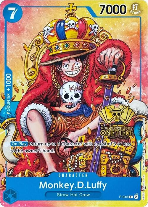 Monkey.D.Luffy (2nd Anniversary Stamped Promo) [One Piece Promotion Cards] | Gamers Paradise