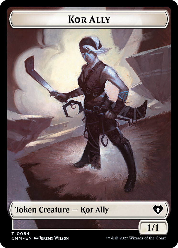Wall // Kor Ally Double-Sided Token [Commander Masters Tokens] | Gamers Paradise