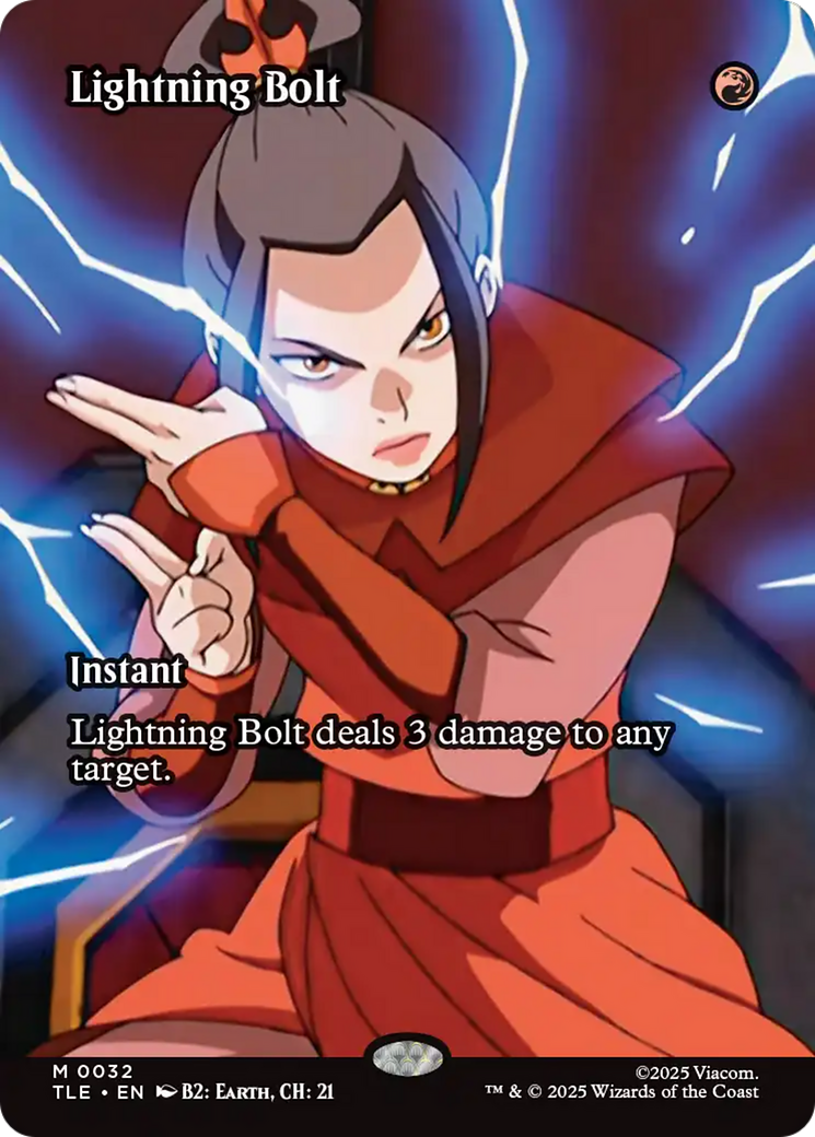 Lightning Bolt (Borderless) [Avatar: The Last Airbender: Eternal-Legal] | Gamers Paradise