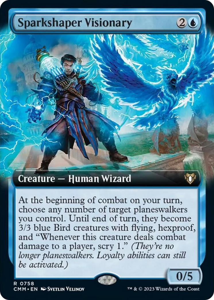 Sparkshaper Visionary (Extended Art) [Commander Masters] | Gamers Paradise