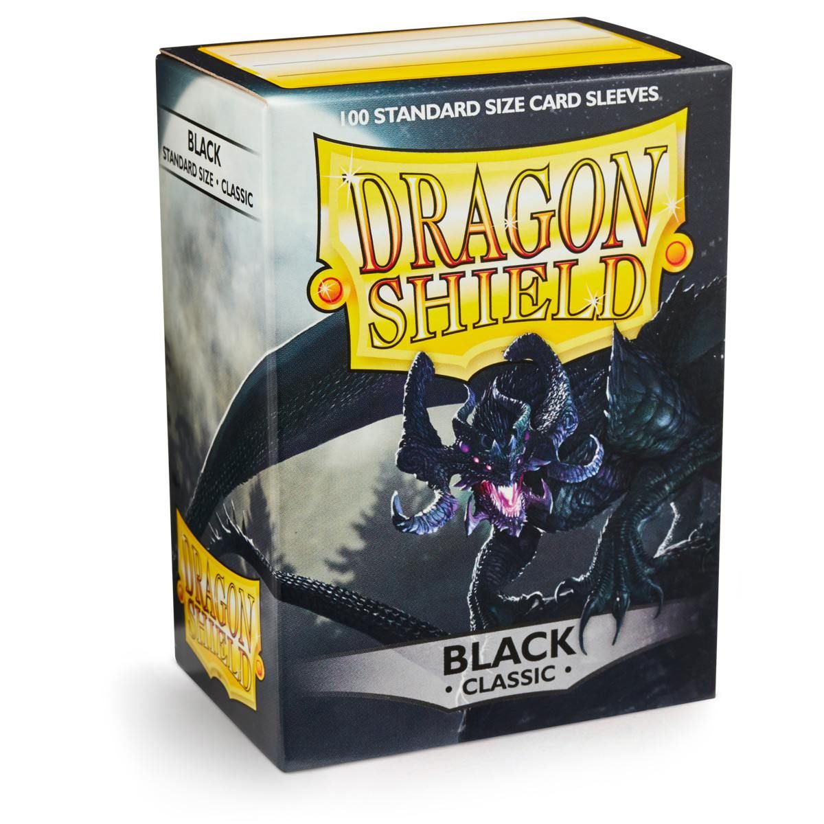 Dragon Shield: Standard 100ct Sleeves - Black (Classic) | Gamers Paradise