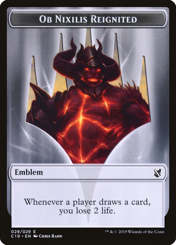 Ob Nixilis Reignited Emblem [Commander 2019 Tokens] | Gamers Paradise