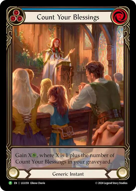 Count Your Blessings (Blue) (Rainbow Foil) [LGS359] (Promo)  Rainbow Foil | Gamers Paradise
