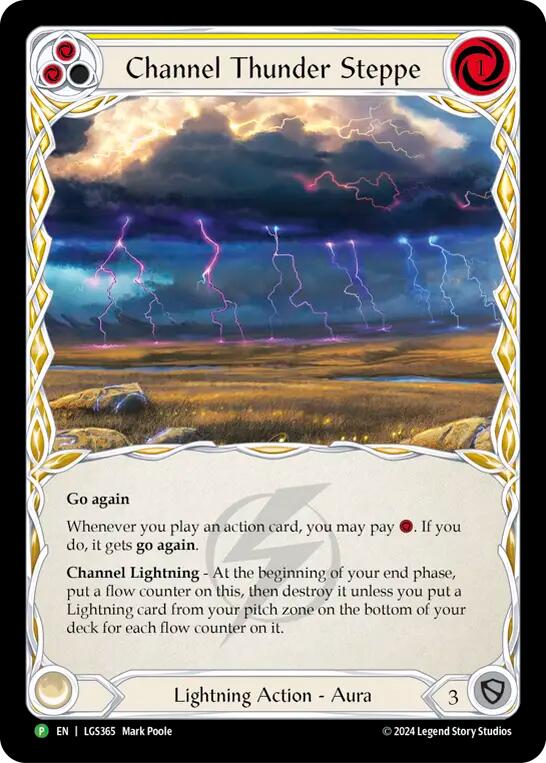Channel Thunder Steppe (Cold Foil) [LGS365] (Promo)  Cold Foil | Gamers Paradise