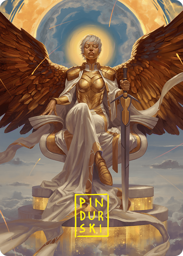 Herald of Eternal Dawn Art Card (27/54) (Gold-Stamped Signature) [Foundations Art Series] | Gamers Paradise