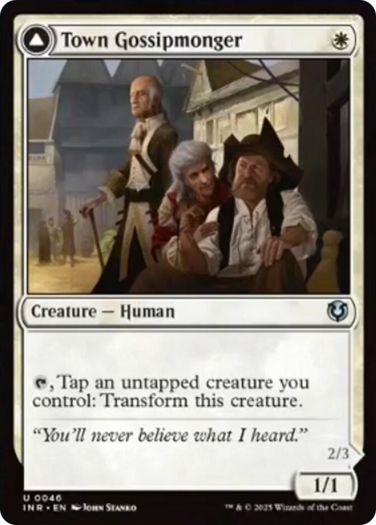 Town Gossipmonger // Incited Rabble [Innistrad Remastered] | Gamers Paradise