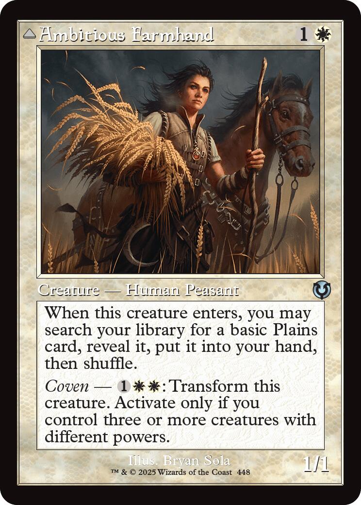 Ambitious Farmhand // Seasoned Cathar (Retro Frame) [Innistrad Remastered] | Gamers Paradise